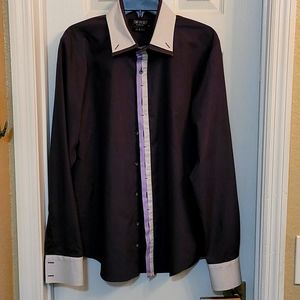 Mens slim fit button down shirt